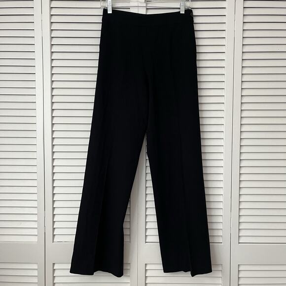 Chanel black pants, vintage 80's straight leg trousers high-rise size IT 36/XS-S - Picture 1 of 11